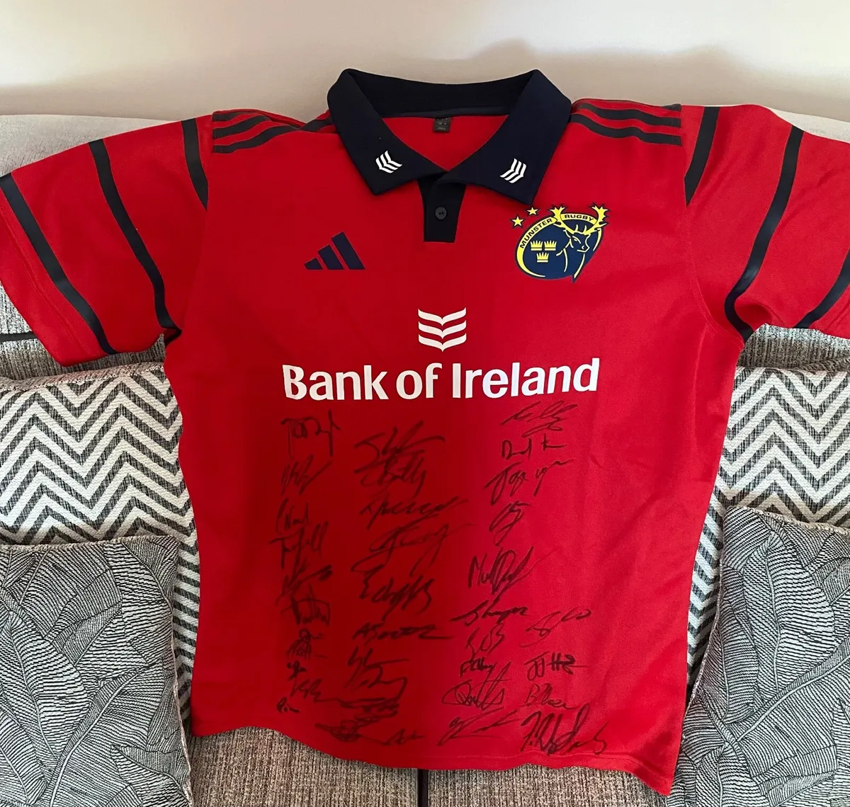 Signed Munster Rugby Jersey - Image 1