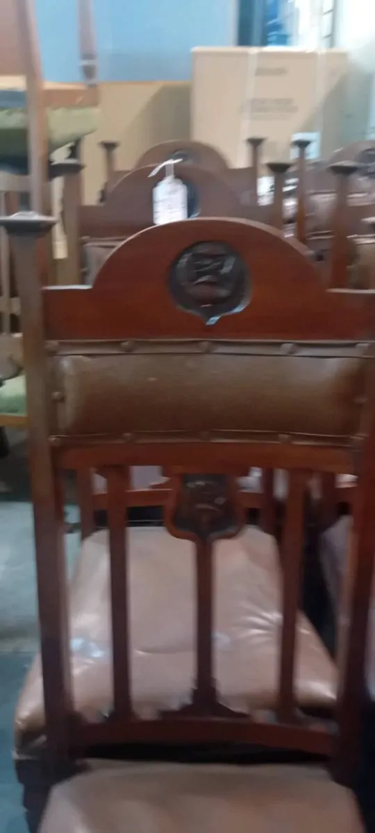 Set Of Six Victorian Scottish Theme Dining Chairs - Image 2