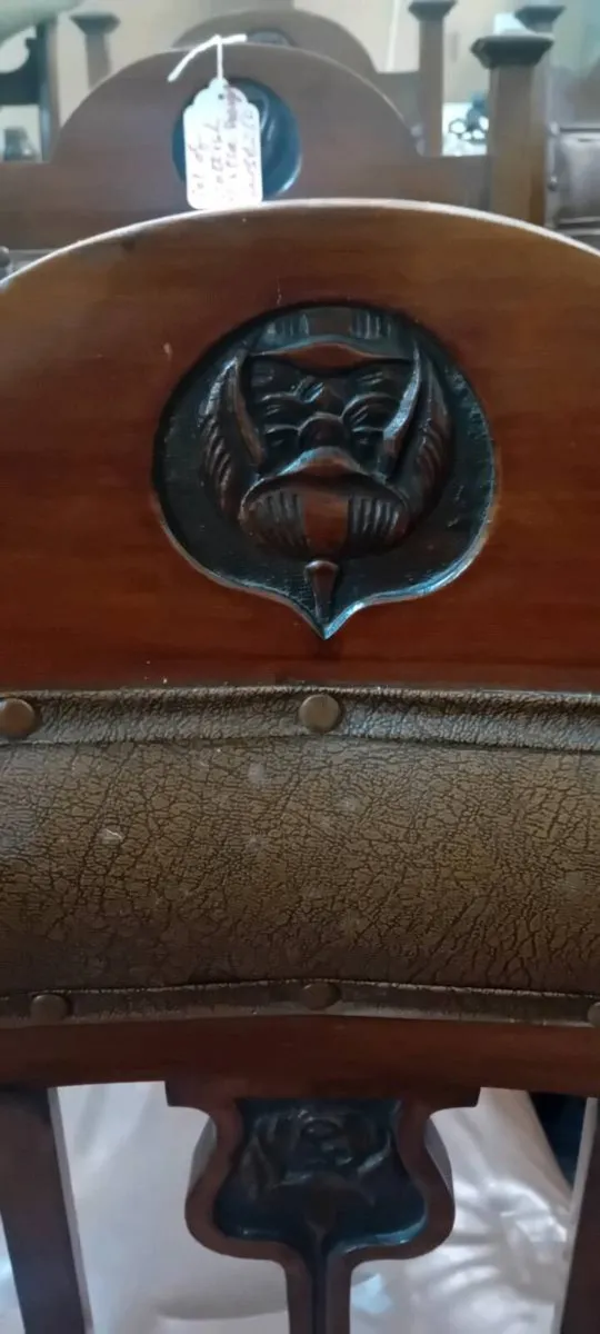 Set Of Six Victorian Scottish Theme Dining Chairs - Image 3