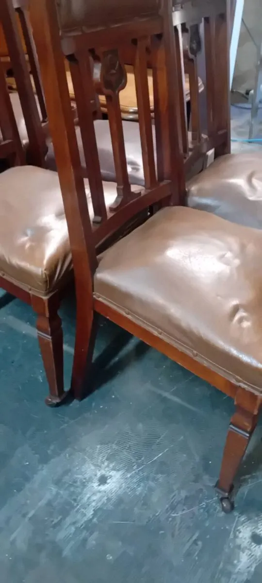 Set Of Six Victorian Scottish Theme Dining Chairs - Image 4