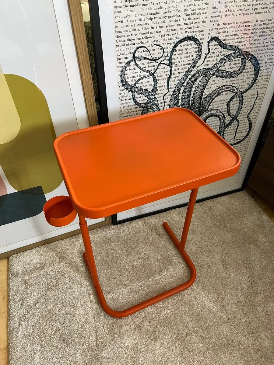 IKEA Laptop Stand Vibrant Orange Adjustable - Image 1