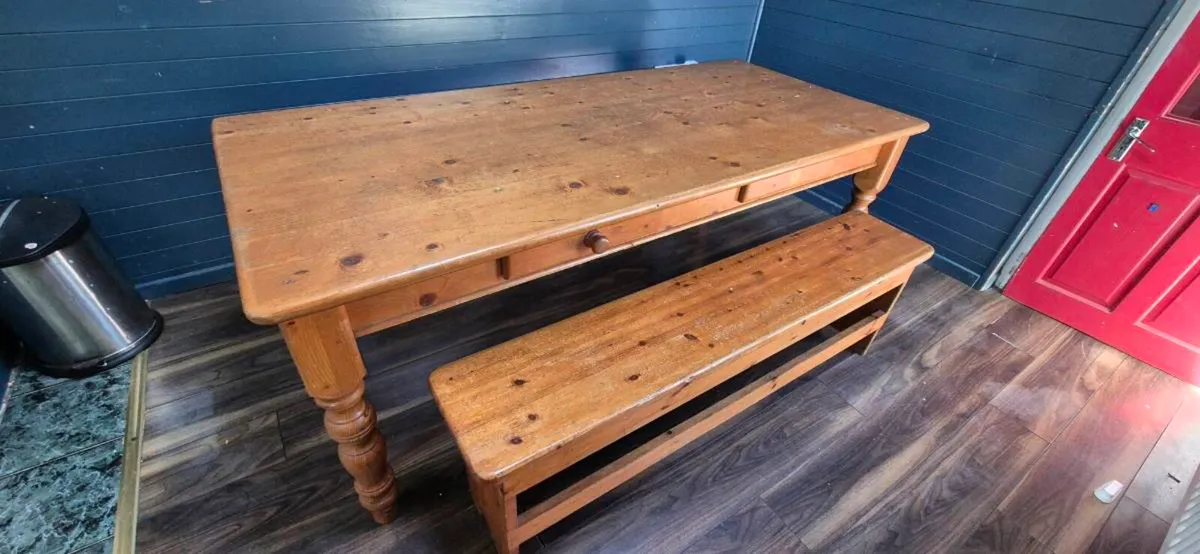 Table and benches - Image 1