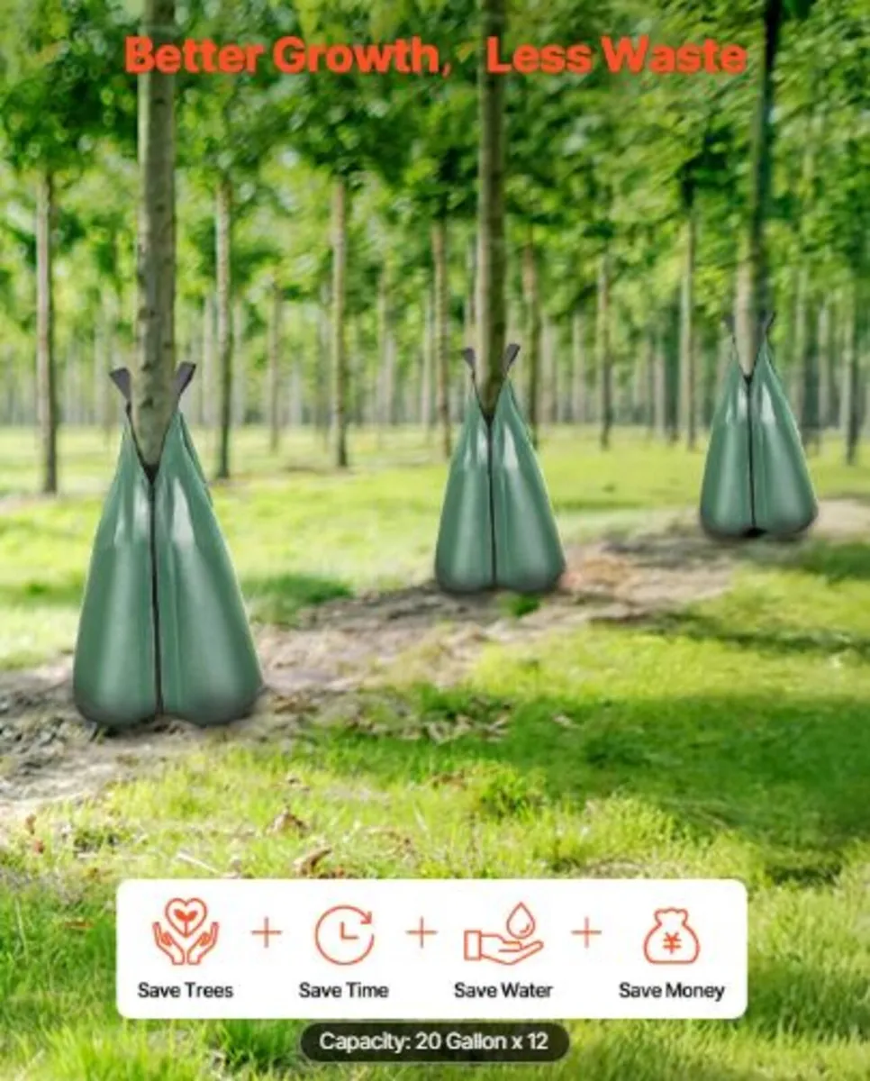 Tree Watering Bag,12 Packs 20 Gallons Watering Bag - Image 2