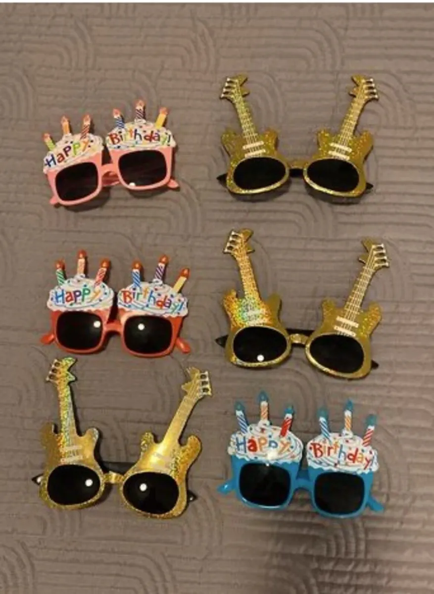 Novelty birthday glasses