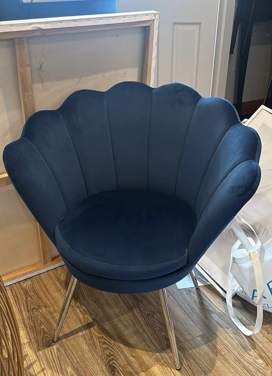 Navy occasional chair