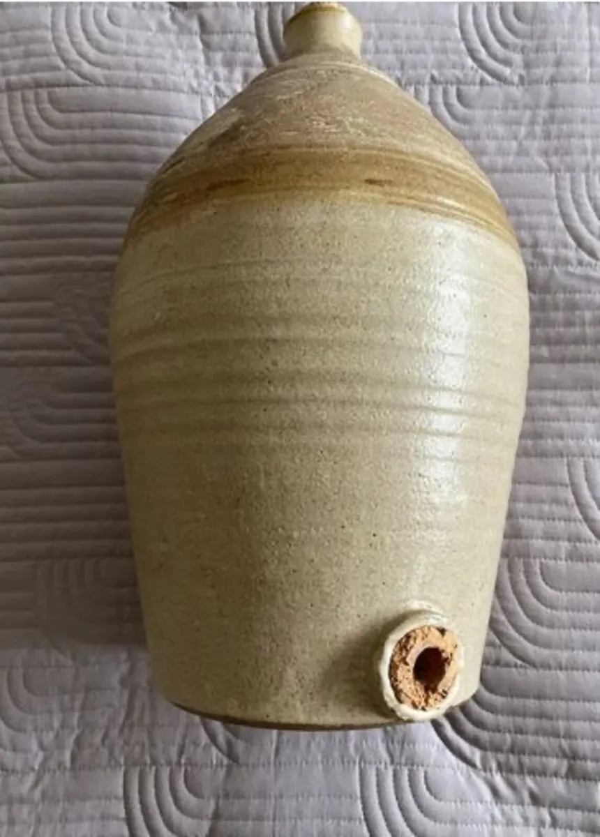 Large Vintage Stoneware Flagoon - Image 2