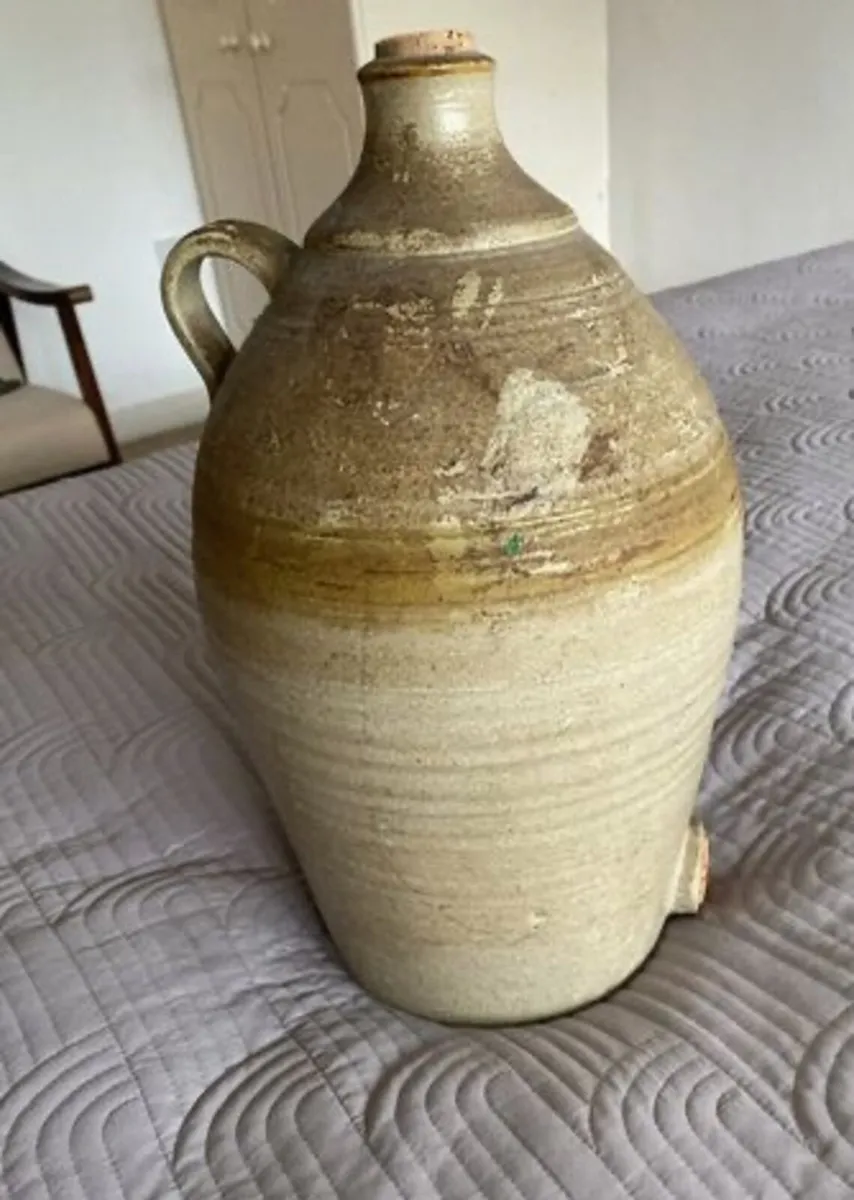 Large Vintage Stoneware Flagoon - Image 4