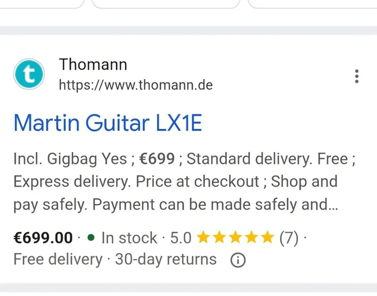 Semi acoustic guitar for sale - Image 1
