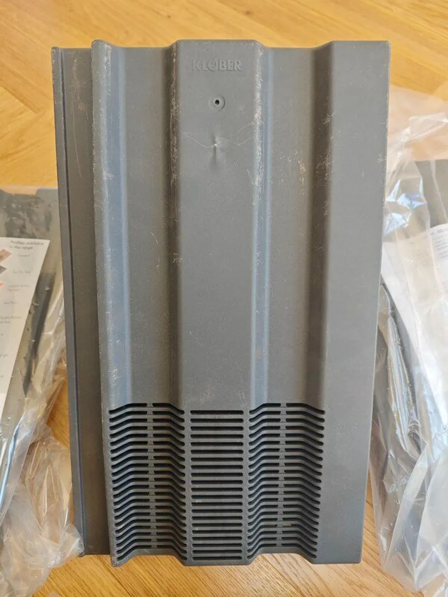 7 Roof Tile Vents - Klober Profile-Line 15 X 9 - Slate Grey - Image 2