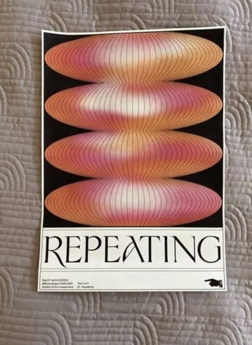 Repeating - Cool Print - Unframed - Image 1