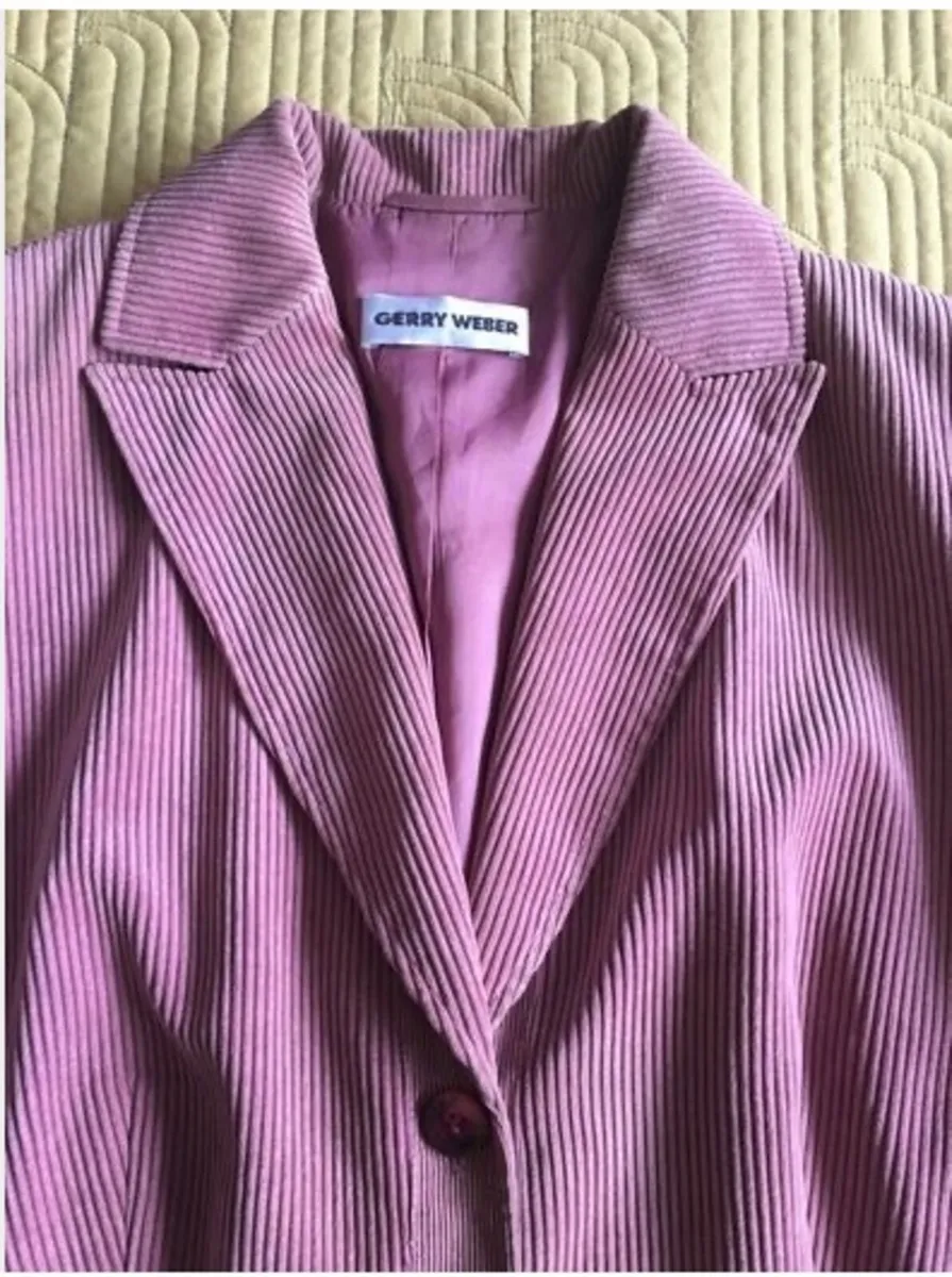 Gerry Weber Cord Blazer Jacket Size 16 - Image 1