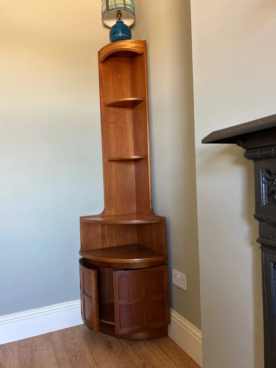 Original Mid Century Nathan Corner Cabinet - Image 4
