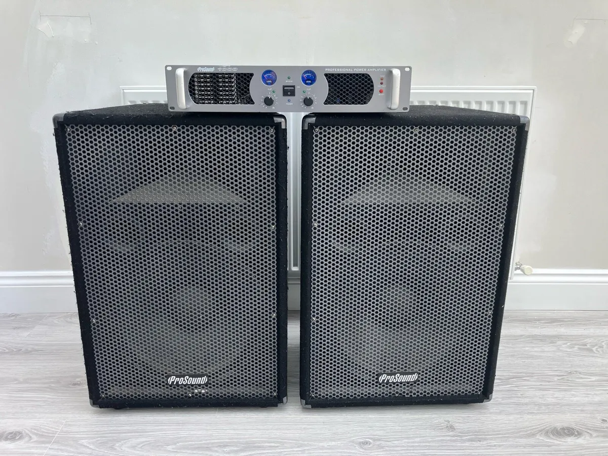 Speakers and amplifier - Image 1