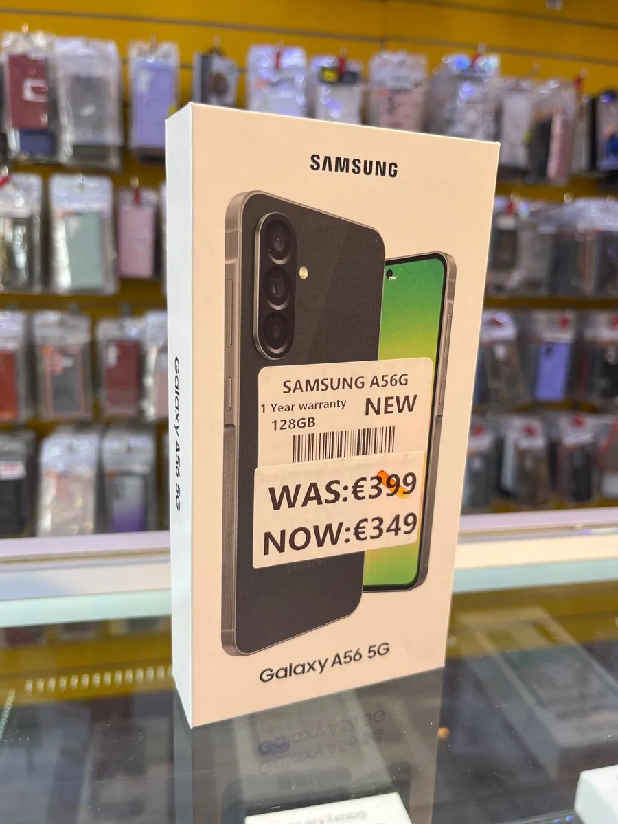 Samsung A56 5G 1 year warranty and 128GB NEW - Image 1