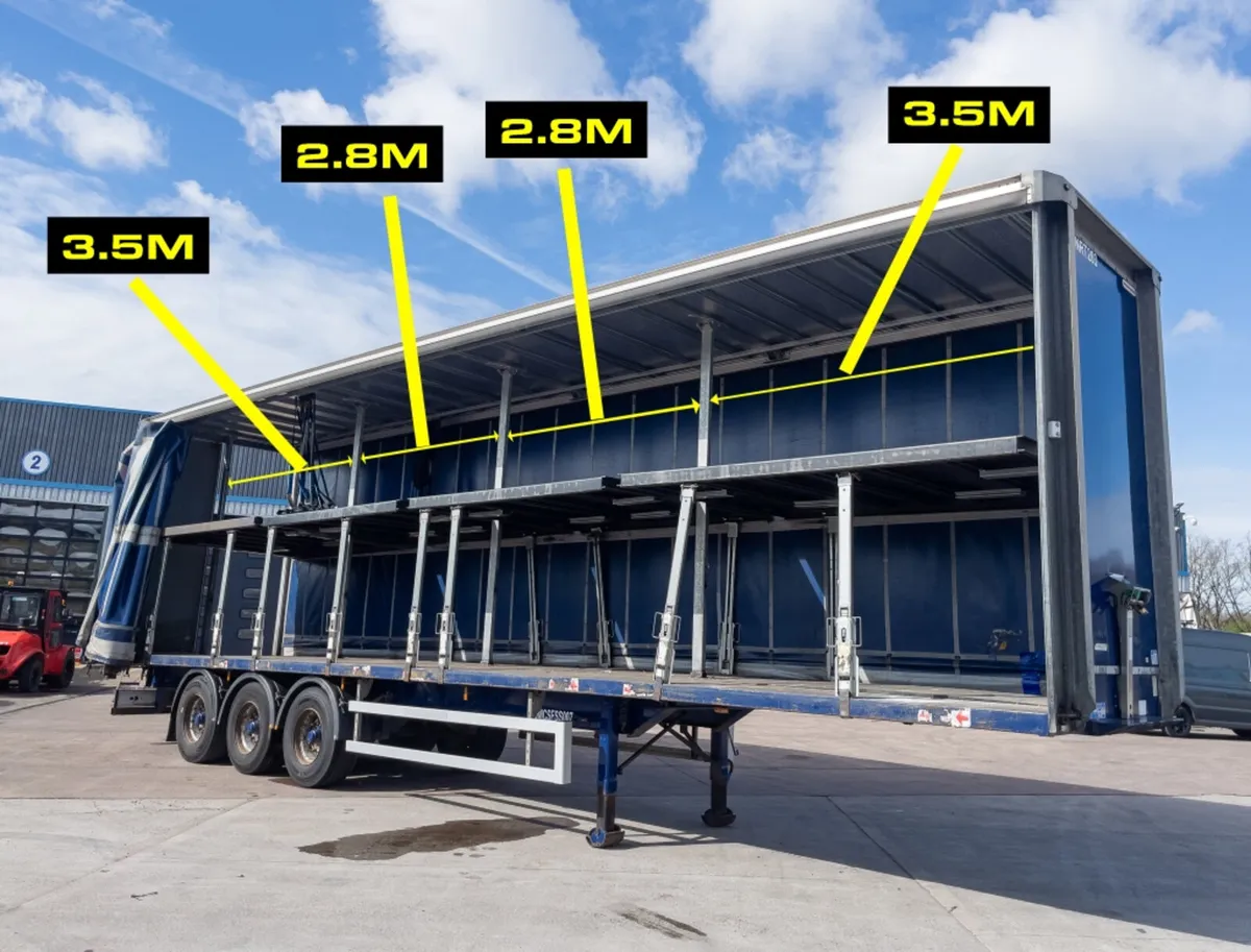 2016 MONTRACON DOUBLE DECK CURTAINSIDE TRAILER - Image 2