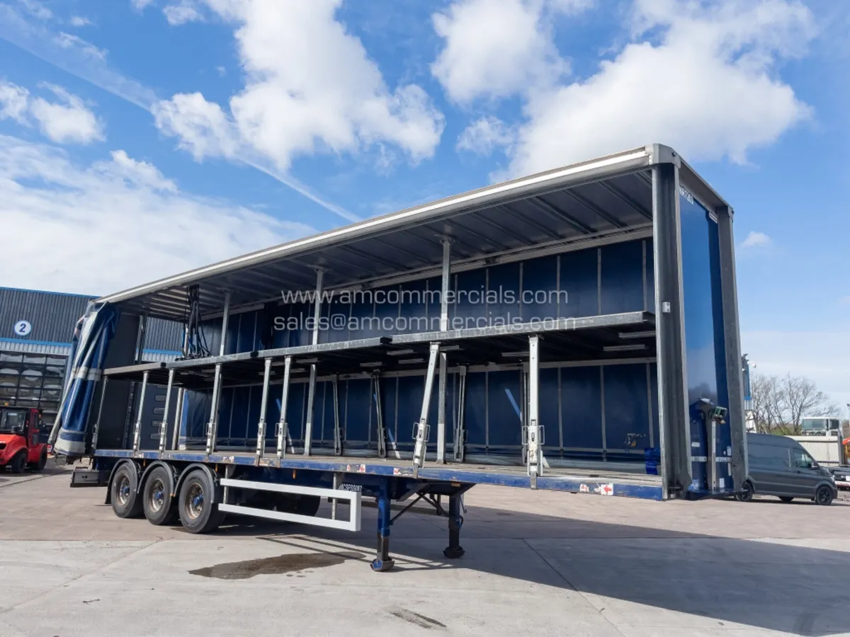 2016 MONTRACON DOUBLE DECK CURTAINSIDE TRAILER - Image 1