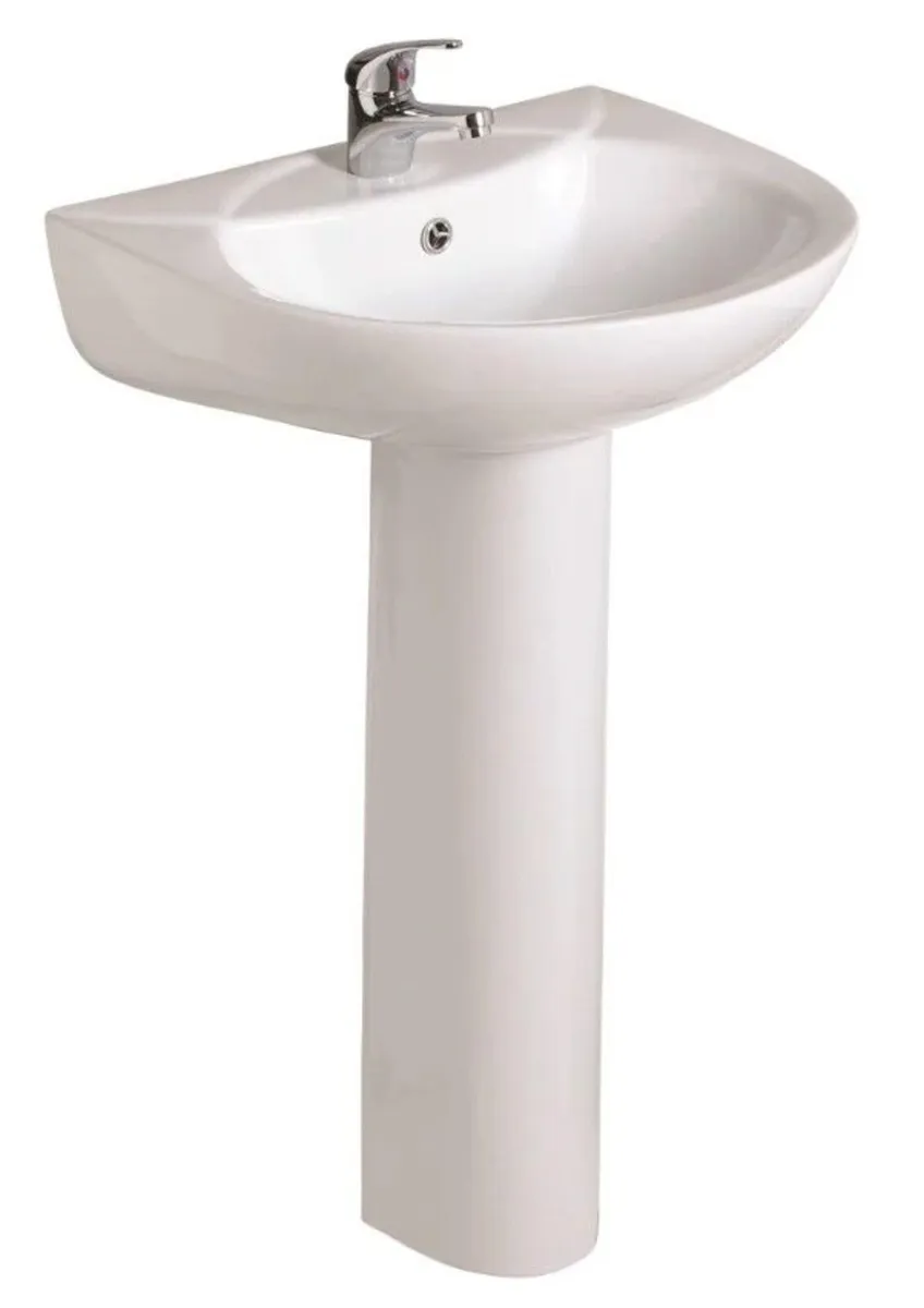 Sonas 530mm Basin & Full Pedestal
