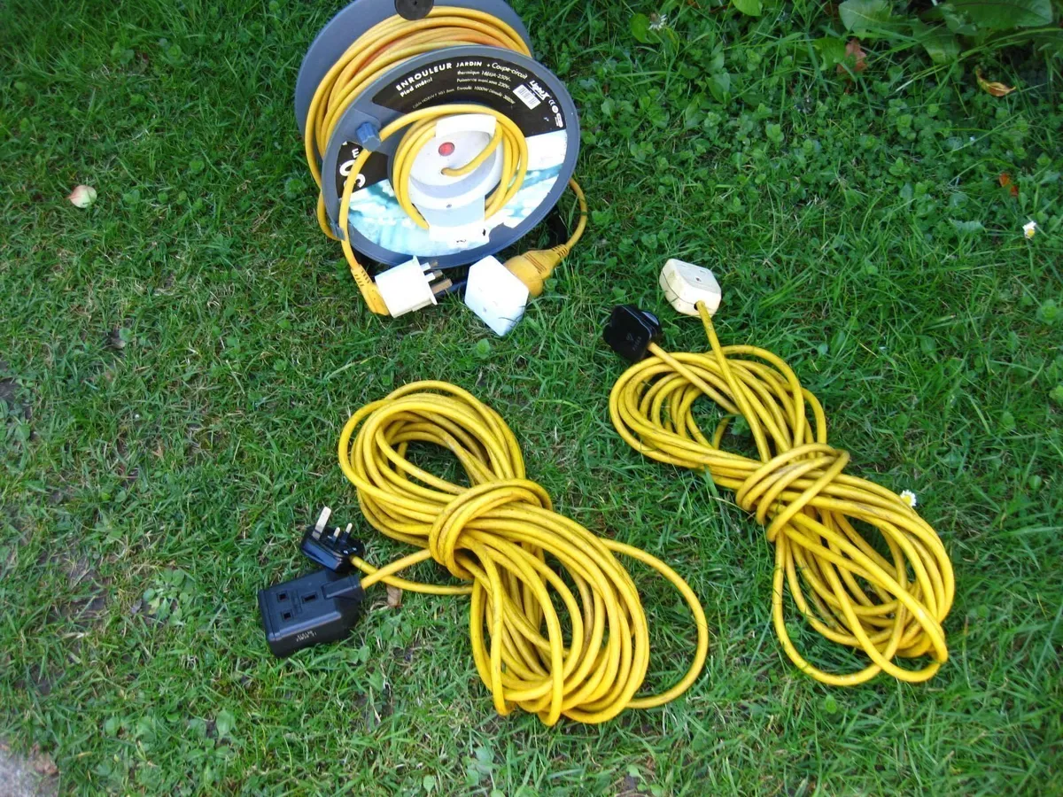 60 Meters 200 Feet / 3 Heavy Duty Extension Leads. - Image 1