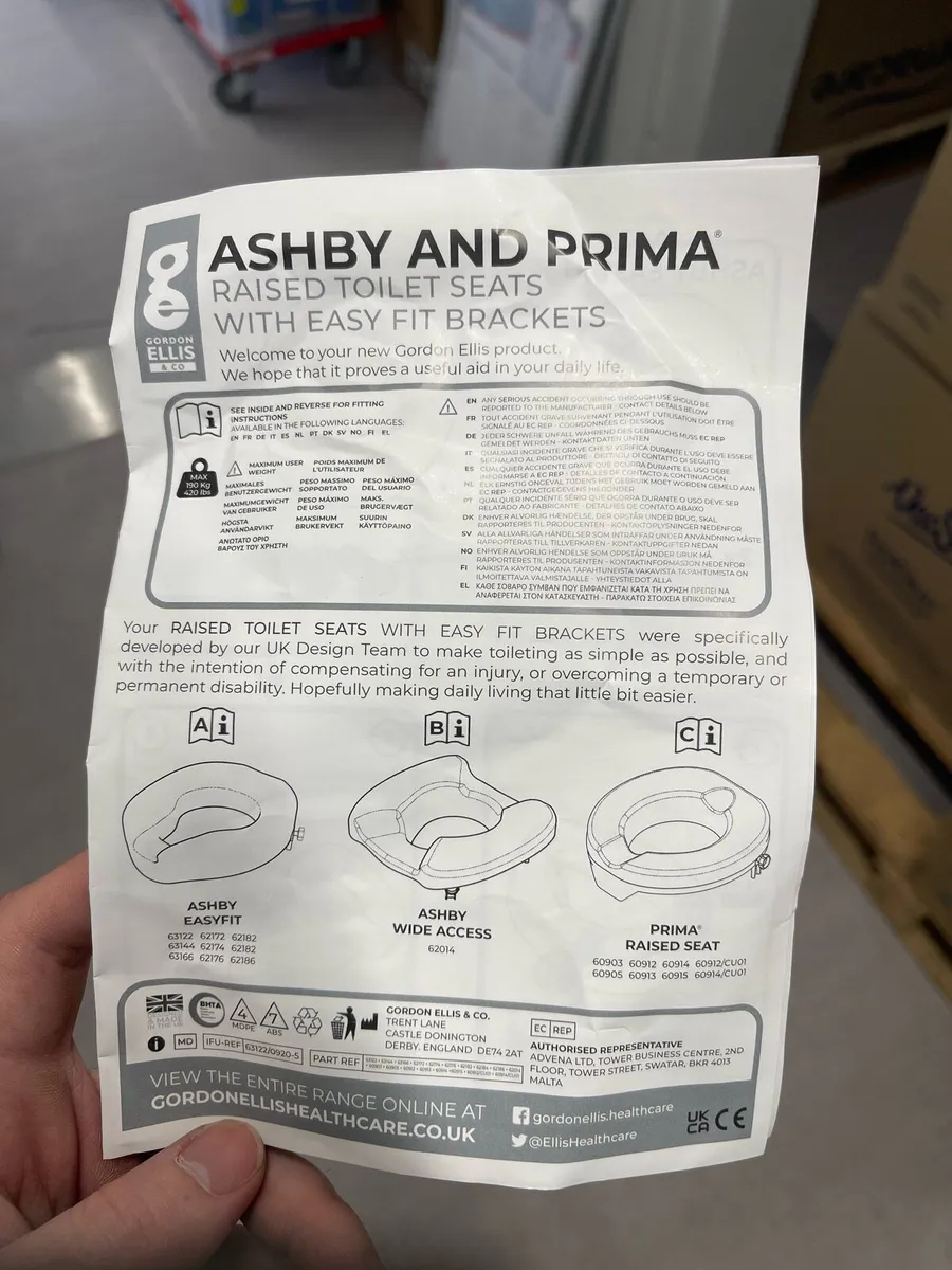 6 INCH ASHBY EASY FIT CONTRACT RAISED TOILET SEAT - Image 4