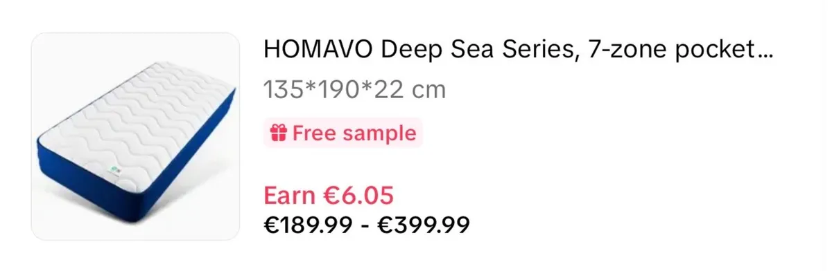 NEW Double bed size mattress - Image 4