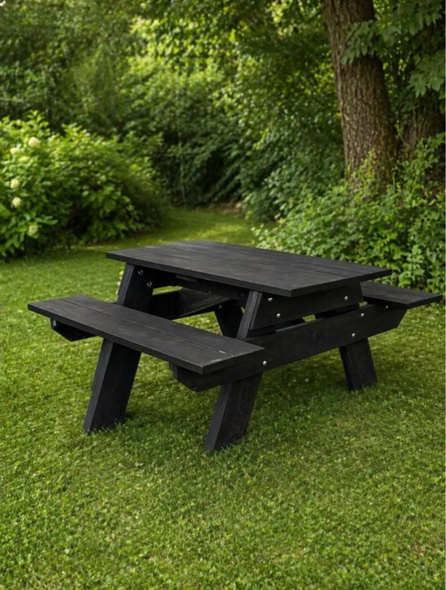 Handmade Picnic Table - Image 1