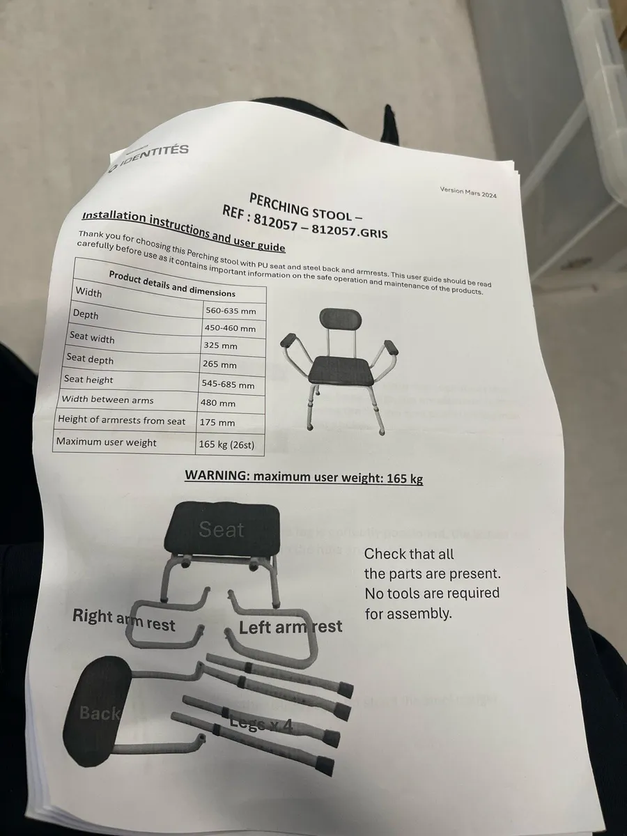 Perching Stool Blue - Image 4