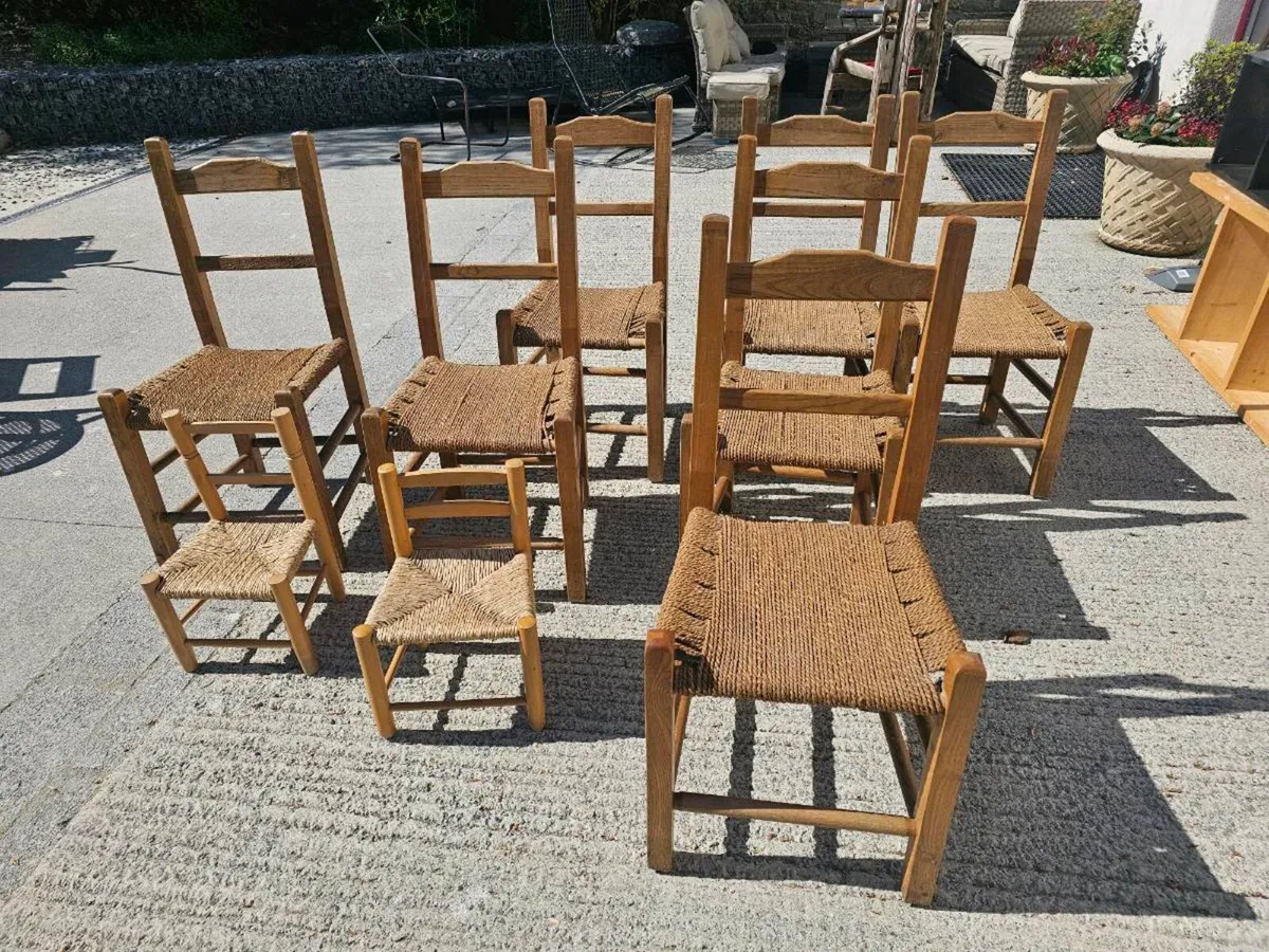 Ash ladderback sùgàn chairs - Image 1