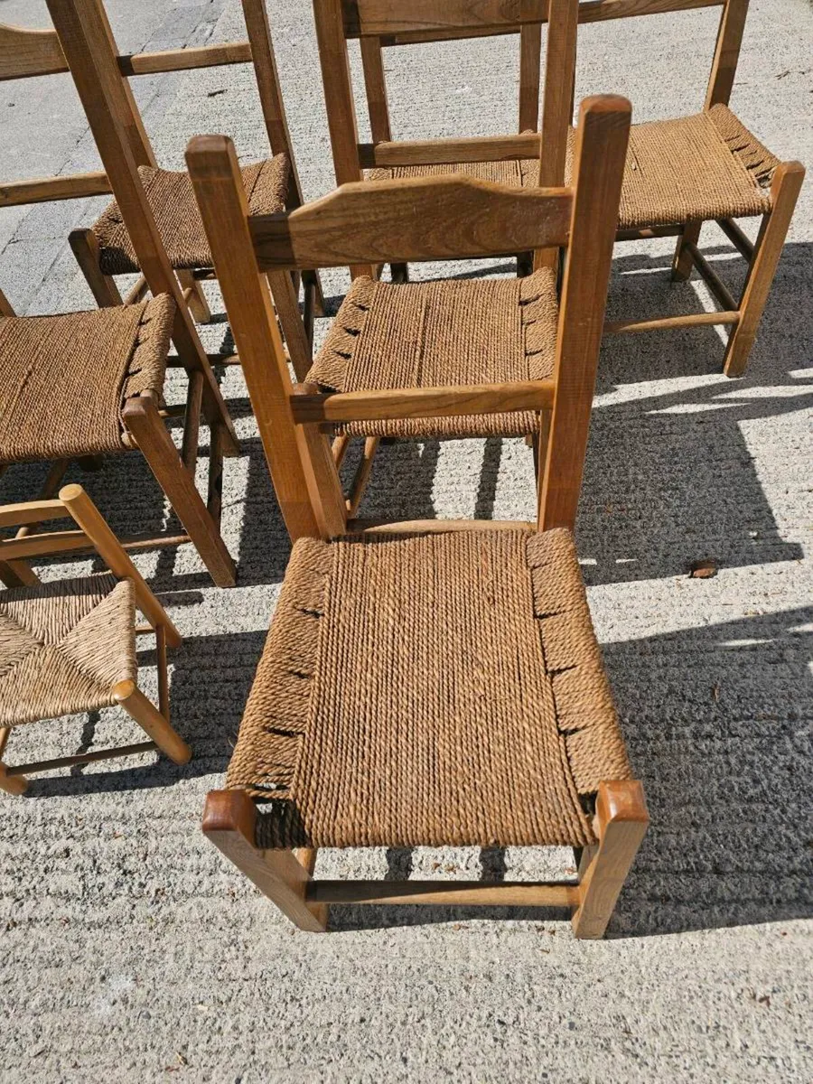 Ash ladderback sùgàn chairs - Image 2