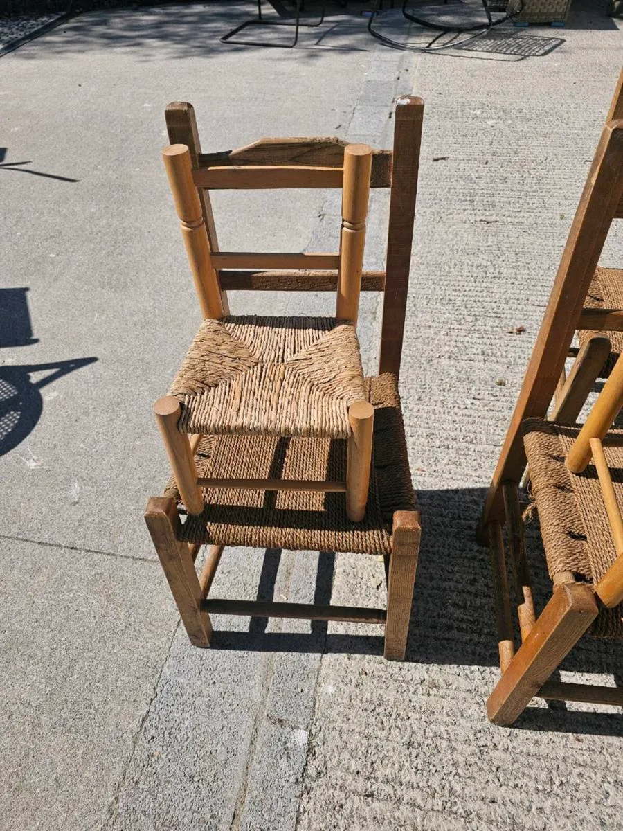 Ash ladderback sùgàn chairs - Image 4