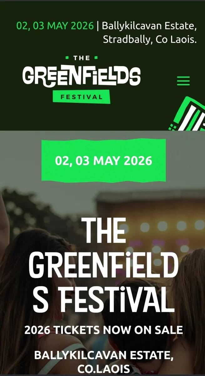 Greenfields Tickets and Tent