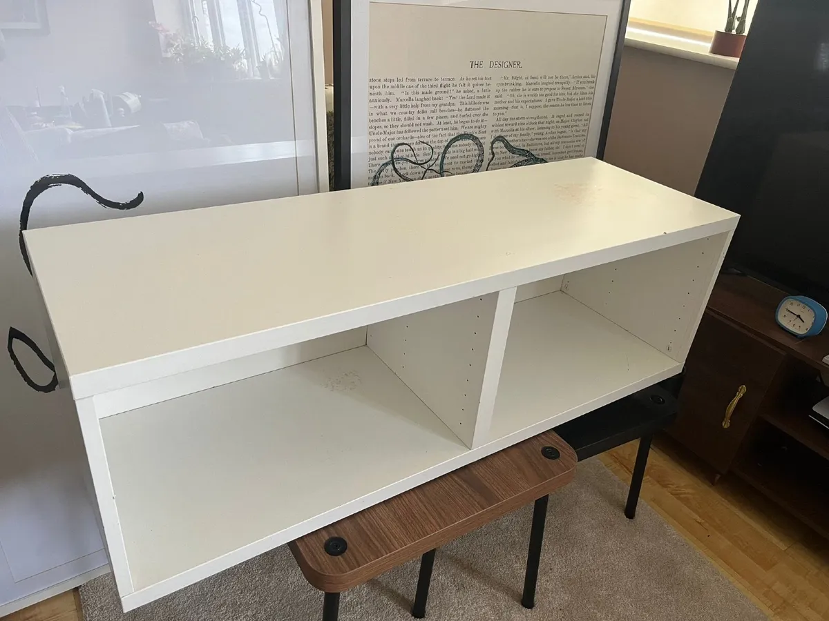 IKEA BESTA Shelf Unit Storage Frame White - Image 1