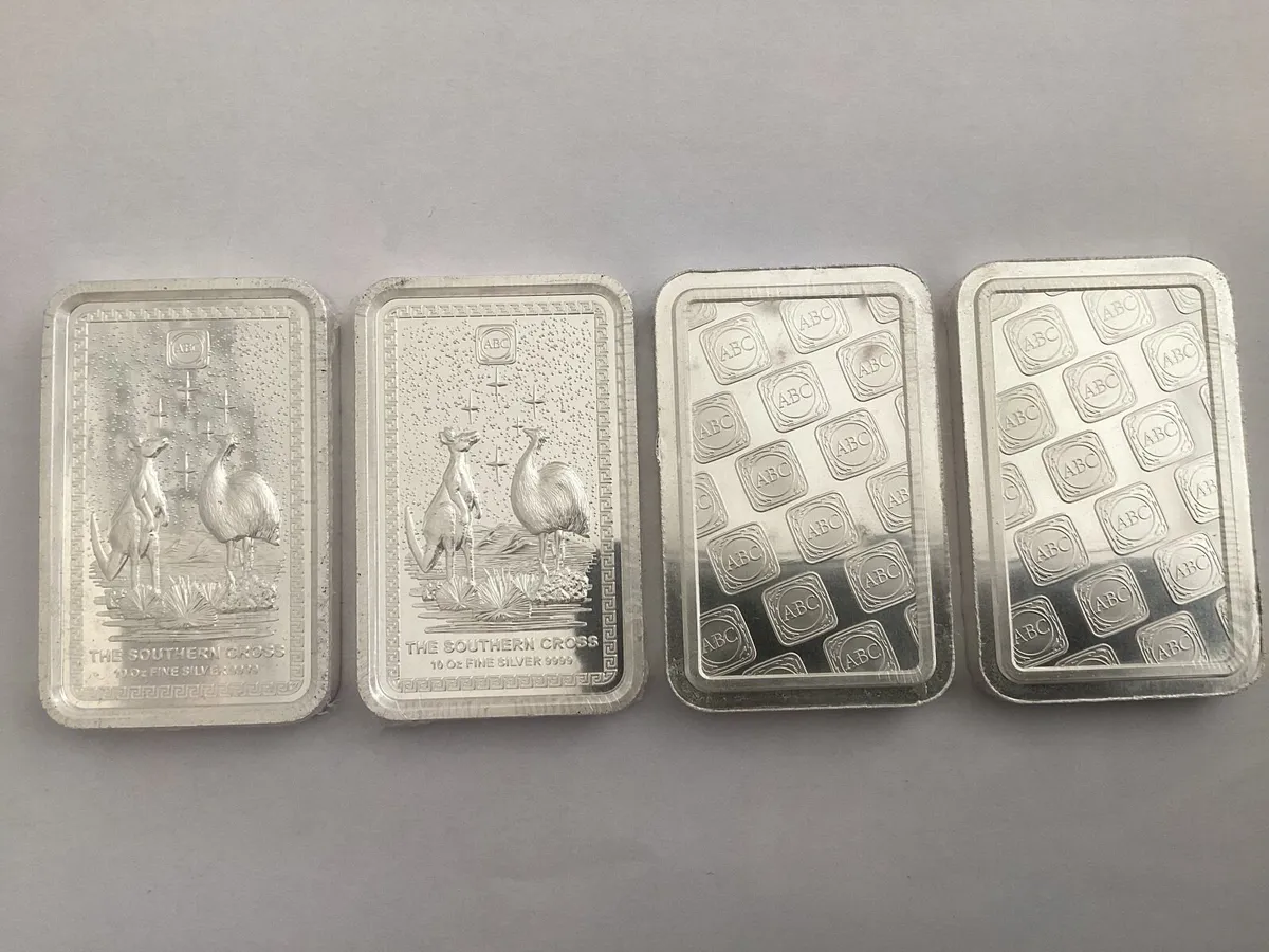 Silver bars and coins - Image 1