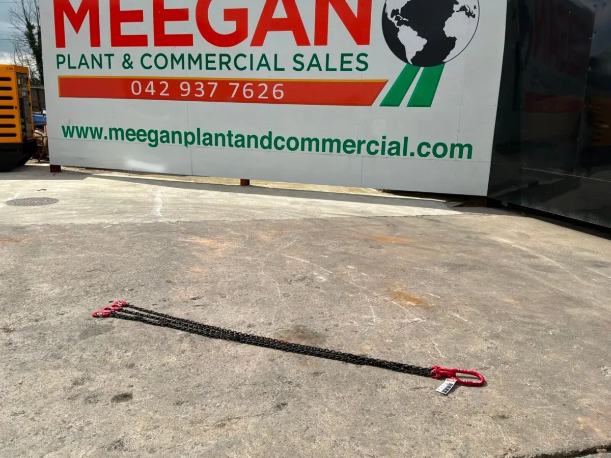 4.0 TON X 2 MTS... 4 LEG  LIFTING CHAINS.......167 - Image 2
