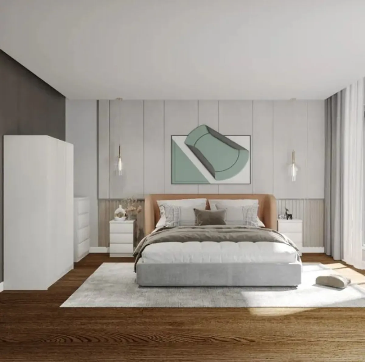 Malvern 4 Piece Bedroom Set / 2 Colours - Image 1