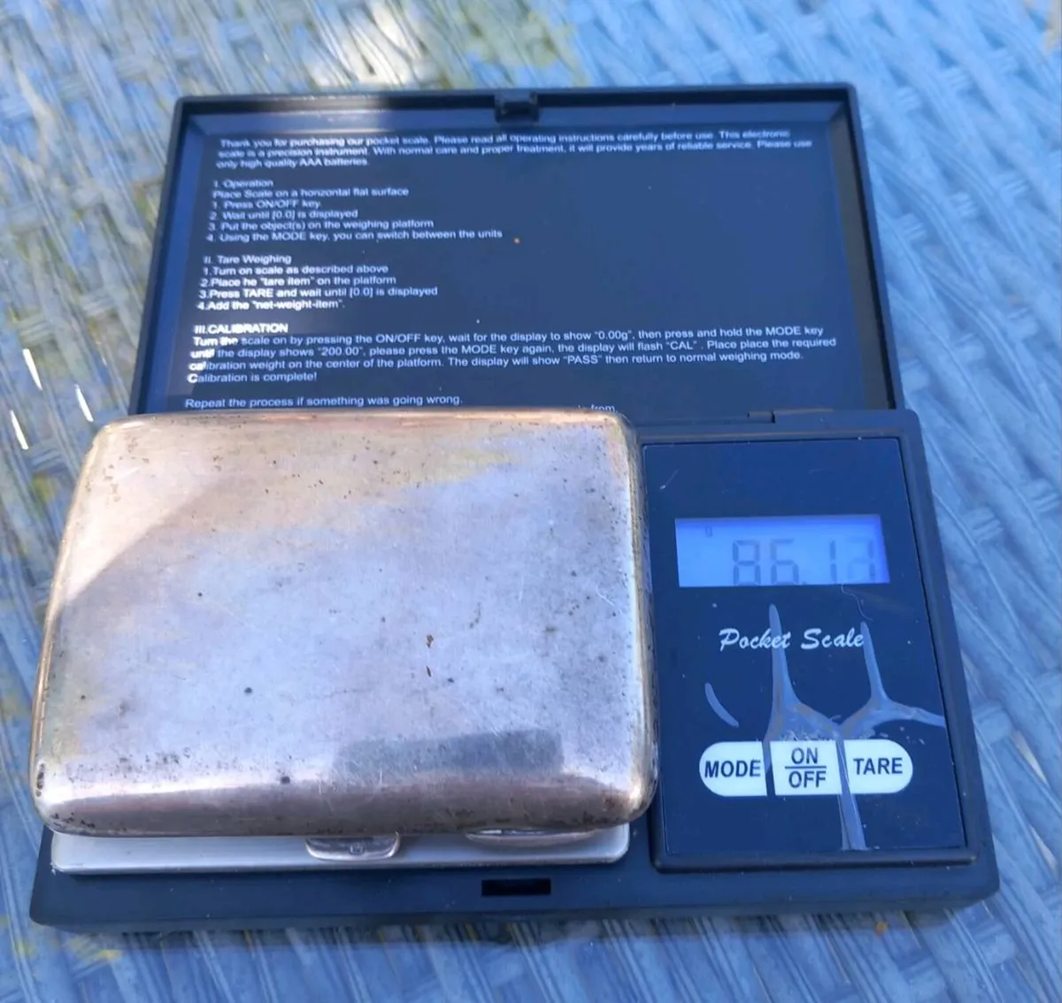 Sterling silver 1880 stamped 86.11g, D18 post 10e - Image 1