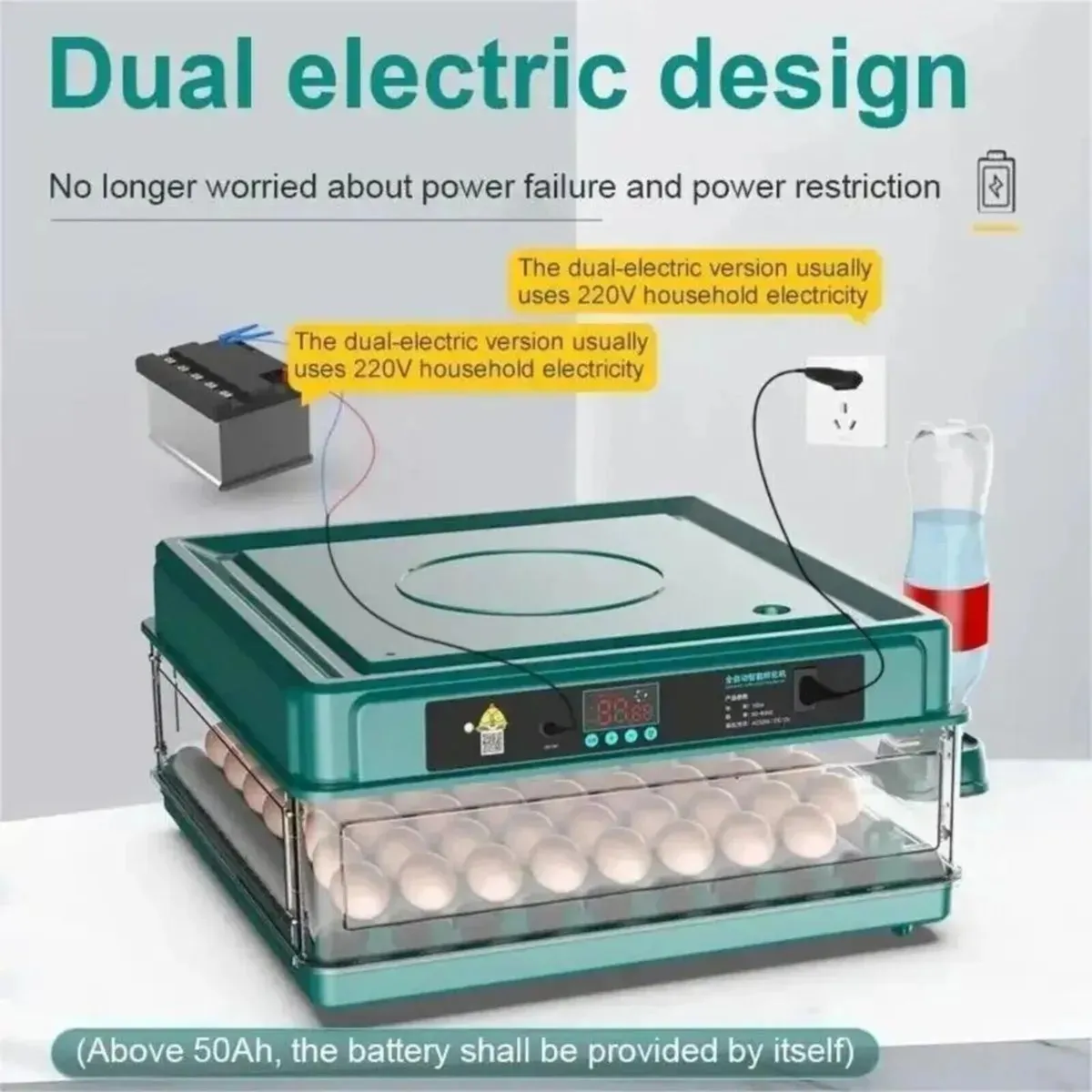 Egg Incubator 36 Automatic with Auto Refill Kit - Image 4