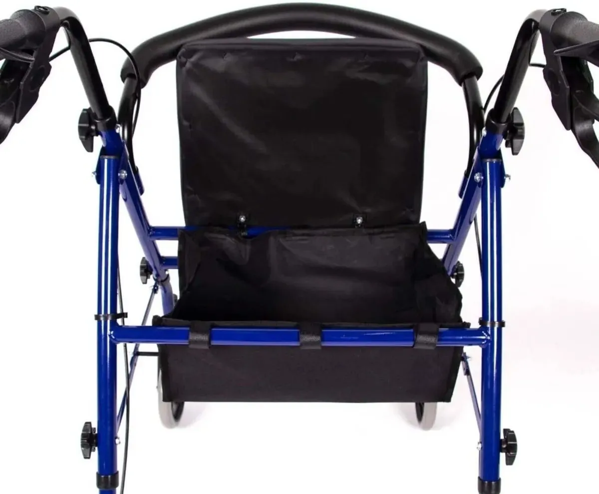 Rollator with Tray and Basket - Easy to Fold - Image 4