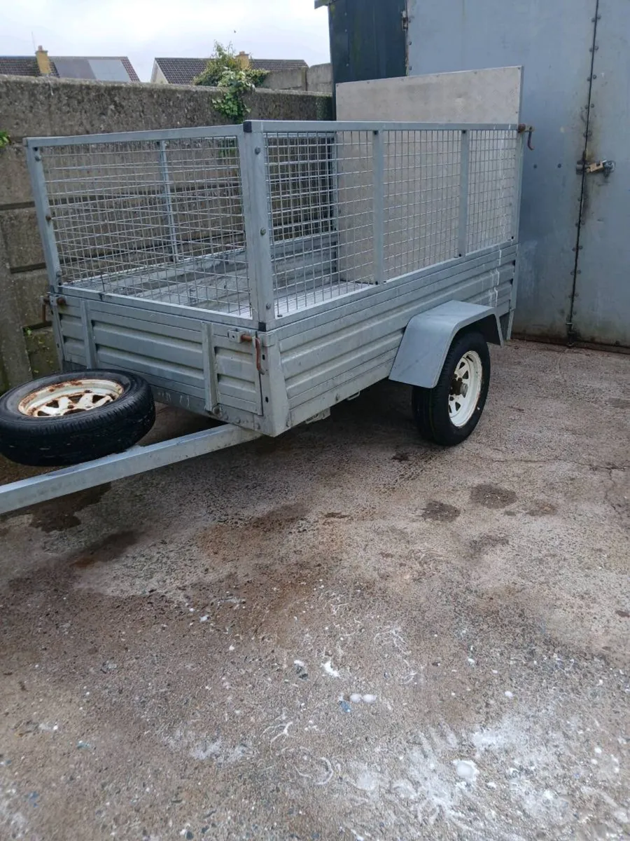 Galvanized trailer 7ft by 4ft - Image 1