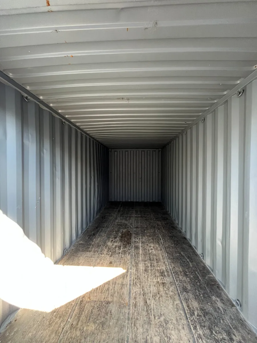 777772-0 -: Ex-Hire 20x8 Shipping Container (Grey) - Image 4