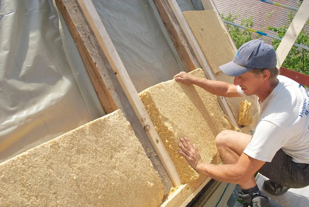 Roof insulation, wood fibber insulation, Steico - Image 3