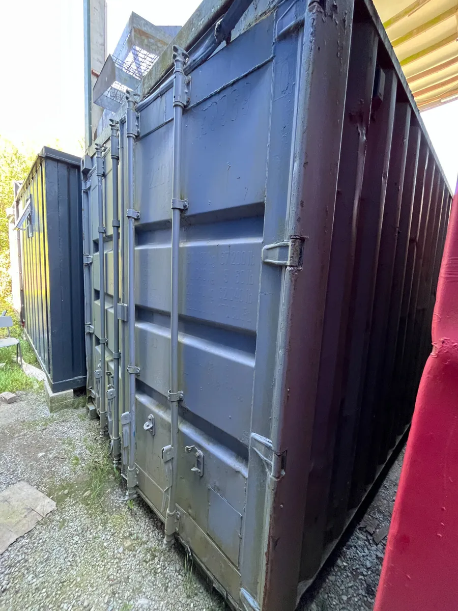159969-0 -: Ex-Hire Shipping Container (Grey) - Image 1