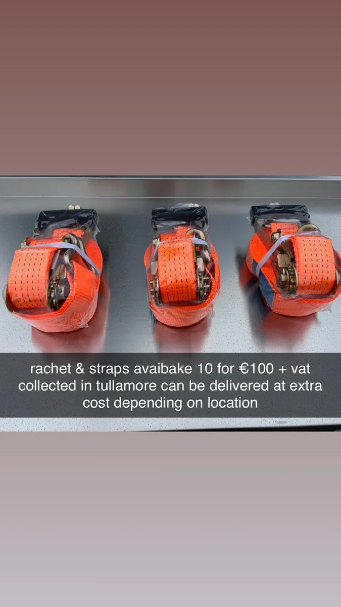 Rachet Straps 10 for €100 + vat - Image 1