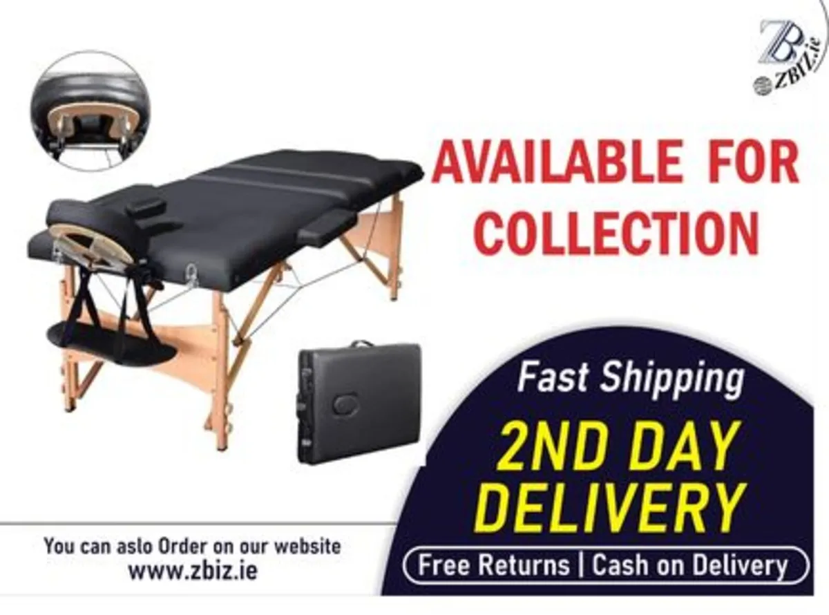 Massage Bed Table - Foldable Beauty Couch - Image 1