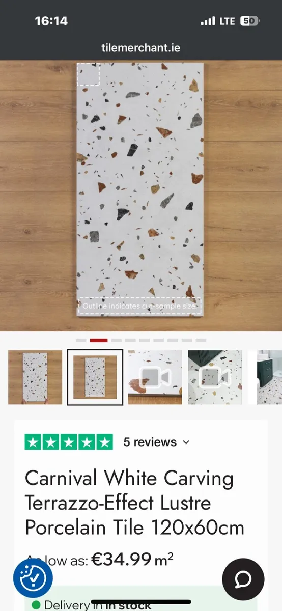 Tiles - 2 boxes,4 tiles Unopened (1200 X60cm) - Image 3