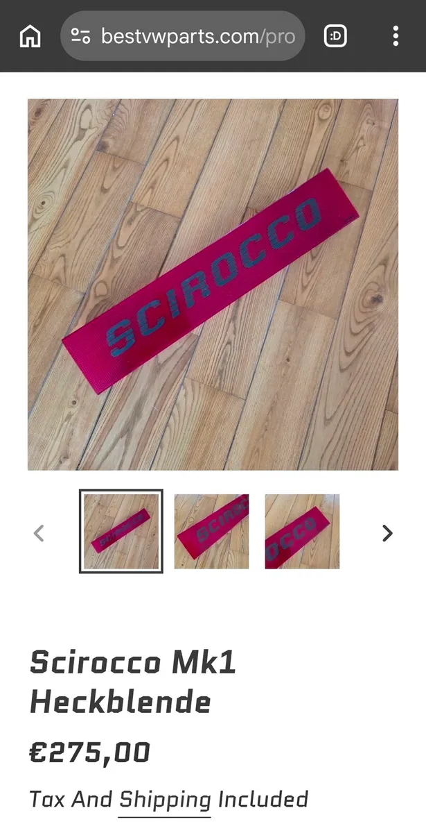 Scirocco mk1 Heckblende! Rare! - Image 4