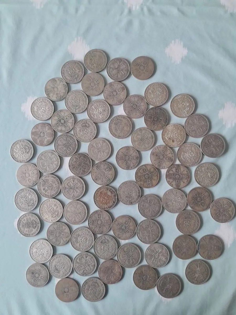 2 Shillings - Florins - George VI British silver - Image 2