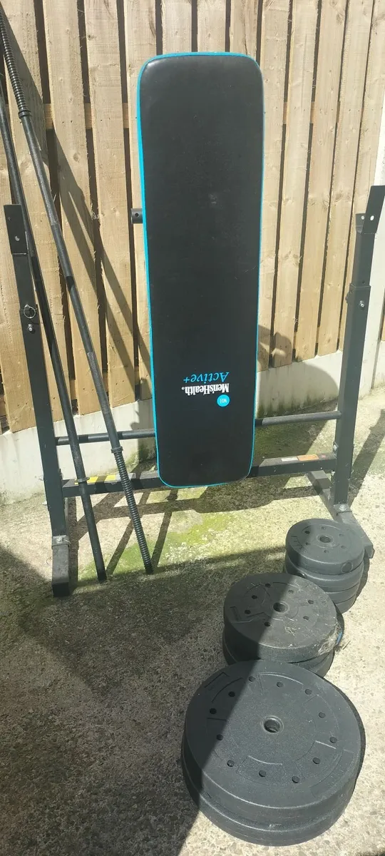 Weight bench  and weights