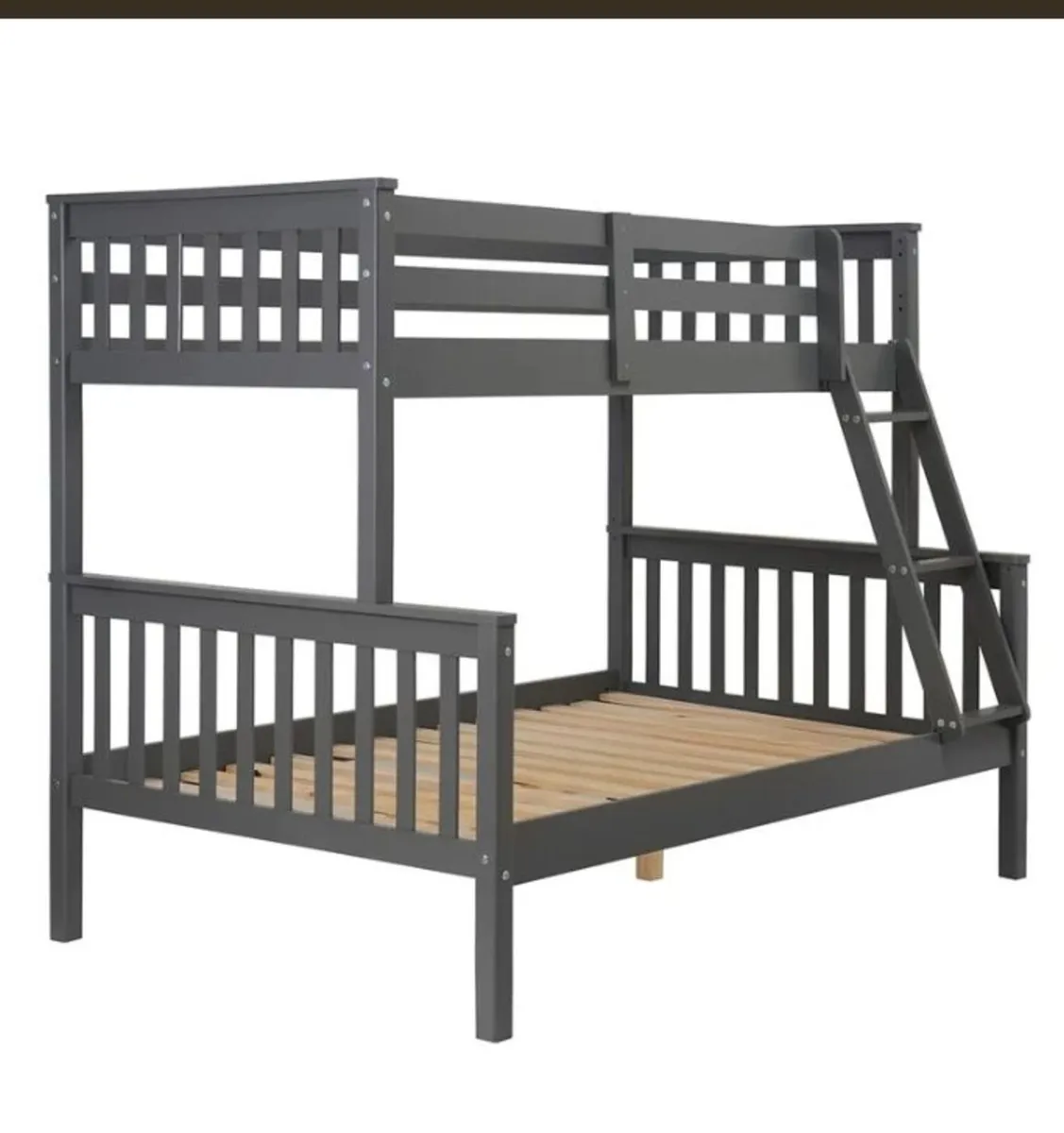 Tess Triple Bunk Bed Grey - Image 1