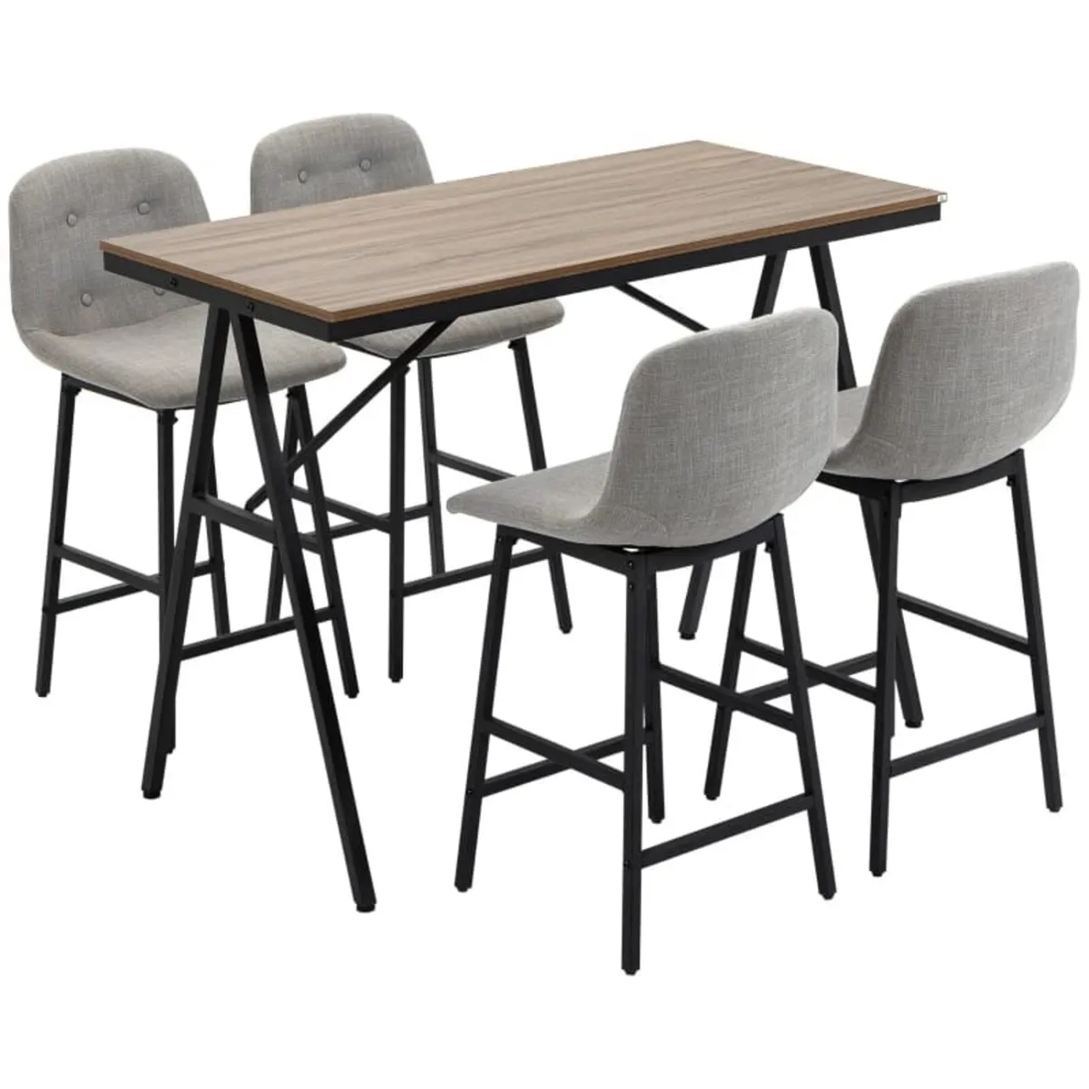 Bar Table with Bar Stools in Industrial Design, Bu - Image 1