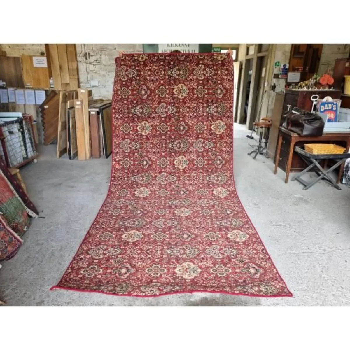 Reclaimed Rug KASRug38  382cm x 175cm - Image 1